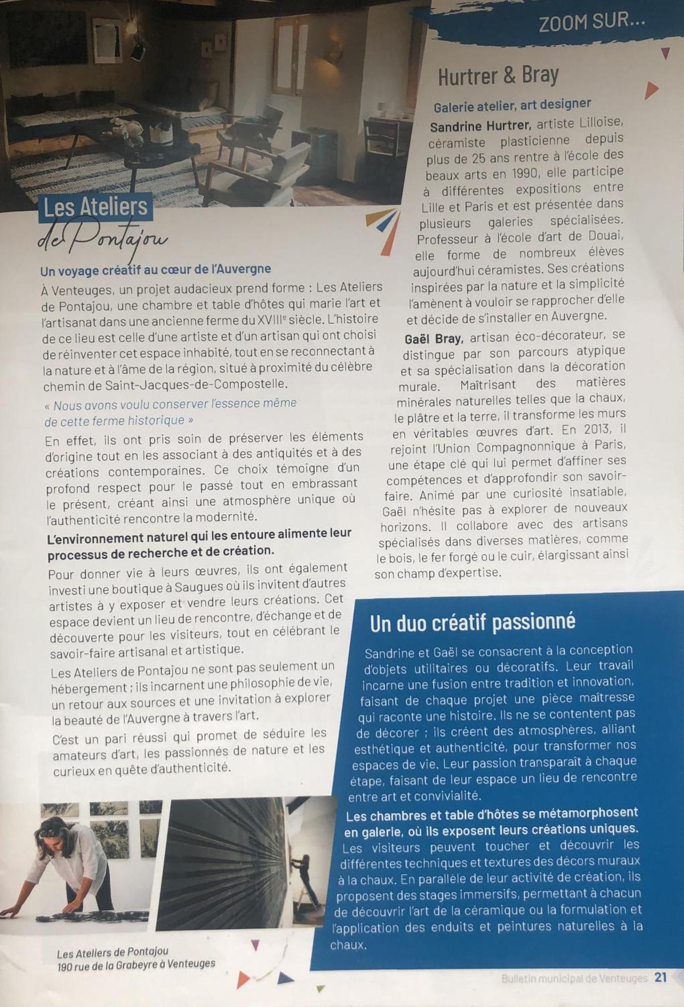Chambres Et Tables D'Hotes - Les Ateliers De Pontajou - Pelerin Navette Gratuite A Saugues Venteuges Eksteriør bilde